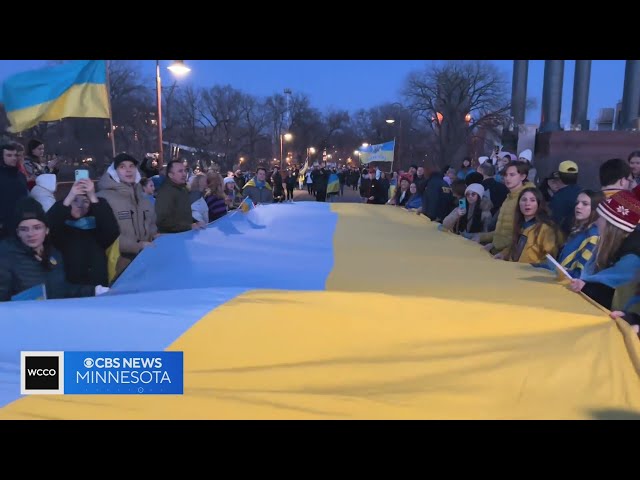 Two years since the start of the Ukraine war there are still signs of support