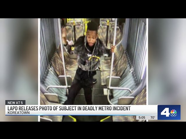 Image of man involved in LAPD Metro death released