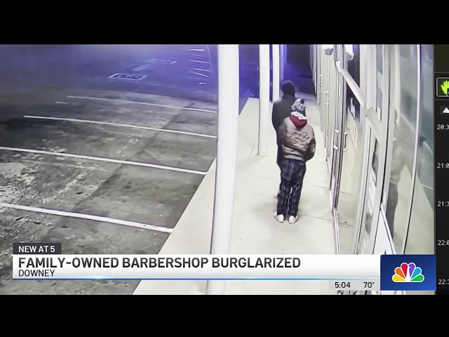 Thieves target Downey family-owned barbershop