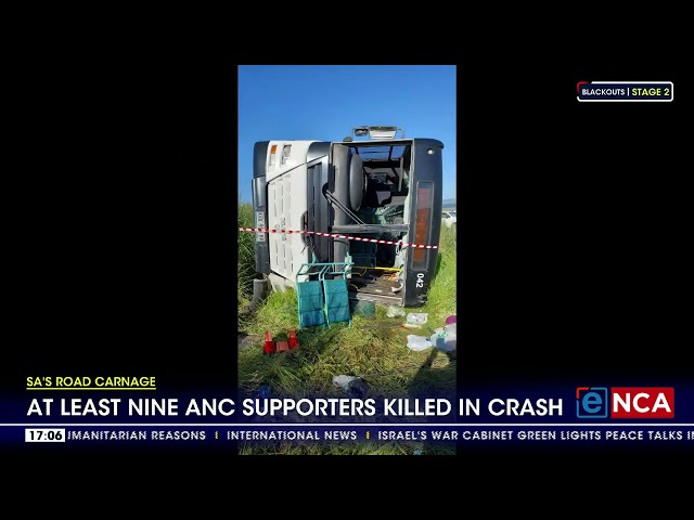 Atleast nine ANC supporters killed in crash