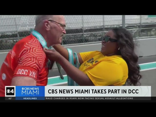 CBS News Miami takes part in Dolphins Challenge Cancer