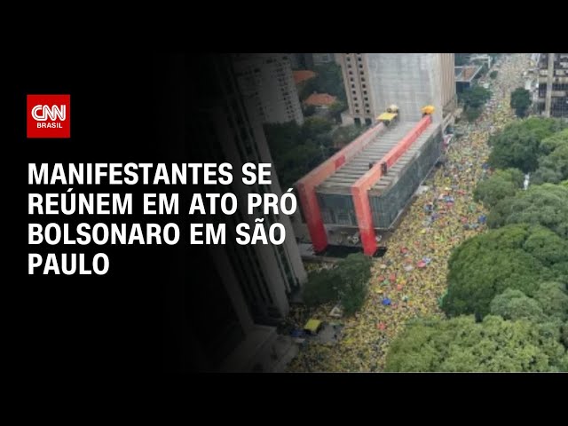 Manifestantes se reúnem em ato pró-Bolsonaro em São Paulo | AGORA CNN