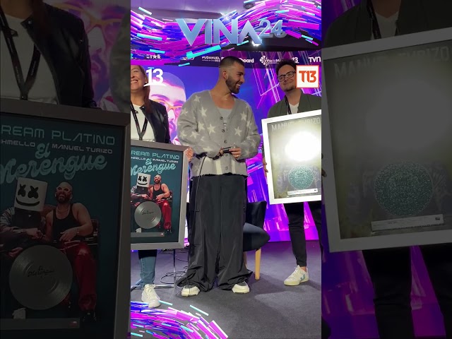 Manuel Turizo recibe reconocimientos por sus canciones “La Bachata” y “El merengue”