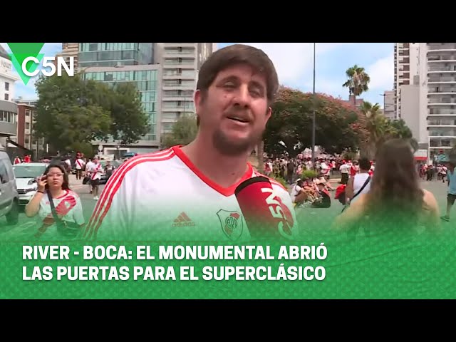 RIVER - BOCA: el Monumental abrió las puertas para el SUPERCLÁSICO