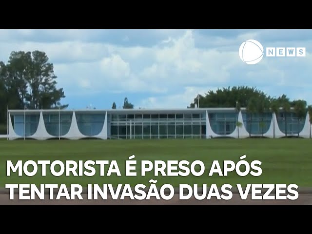 Motorista é preso após tentar invadir o Palácio do Alvorada duas vezes