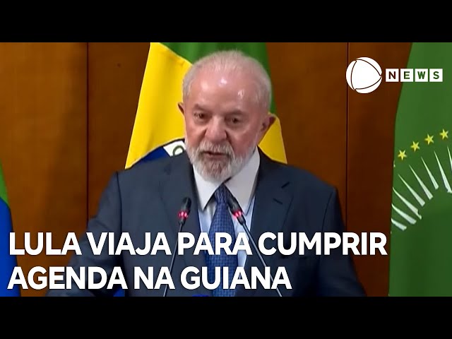 Lula viaja essa semana para cumprir agenda na Guiana