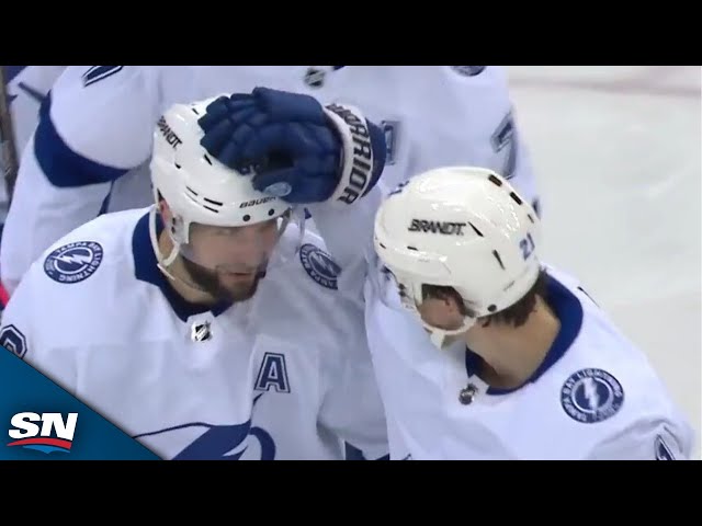 ⁣Lightning's Nikita Kucherov Records 100th Point Of Season With Assist On Brayden Point Goal