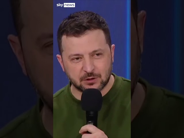 Volodymyr Zelenskyy jokes about Vladimir Putin at a conference in Kyiv