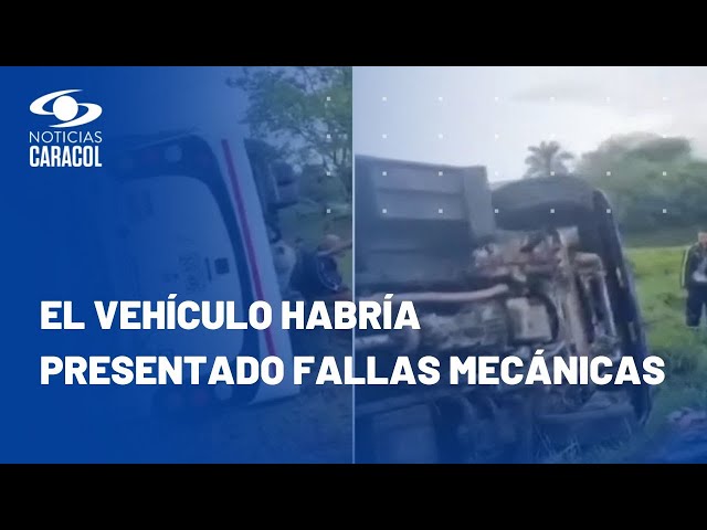 Más de 10 heridos dejó accidente de bus en Risaralda