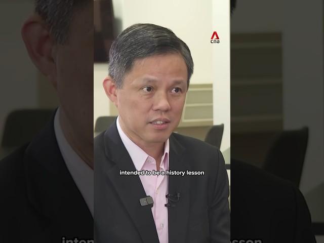 CCE lessons not intended to be a history lesson, says Education Minister Chan Chun Sing