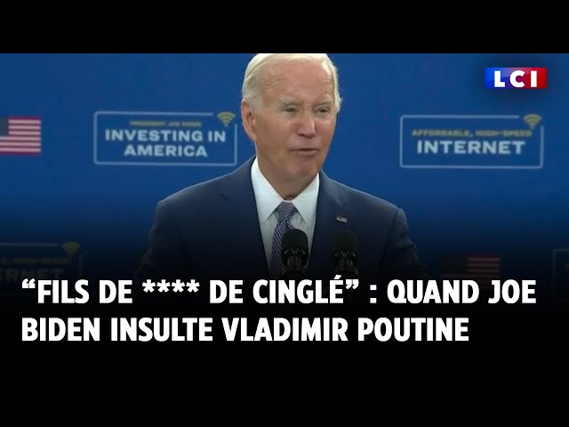 “Fils de **** de cinglé” : quand Joe Biden insulte Vladimir Poutine