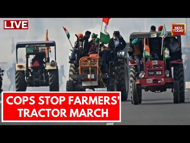 Farmer Protest LIVE News: Farmers' Tractor March Today |Delhi Chalo Farmer Protest LIVE| India 