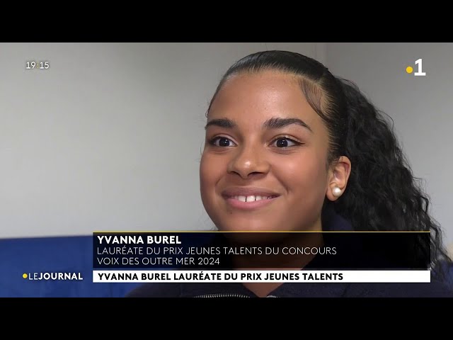 Yvanna Burel lauréate du prix jeunes talents du concours voix des Outre-mer 2024