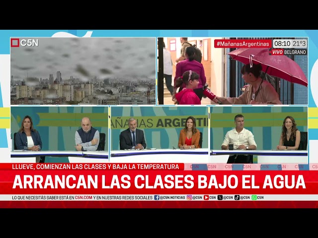 ARRANCAN las CLASES BAJO el AGUA: INICIO del CICLO LECTIVO