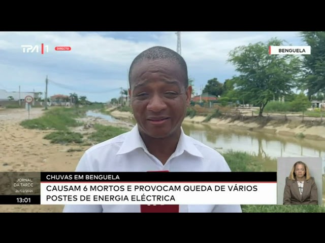 Chuvas em Benguela - Causam 6 mortos e provocam queda de vários postes de energia eléctrica