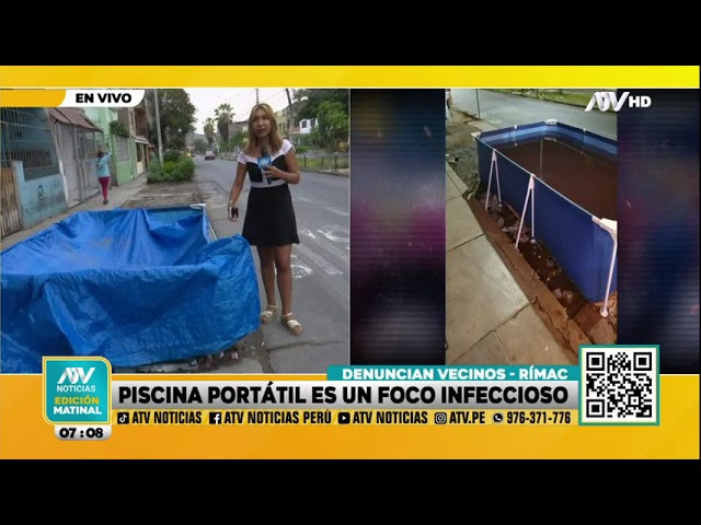 Rímac: Vecinos denuncian que piscina portátil es un foco infeccioso