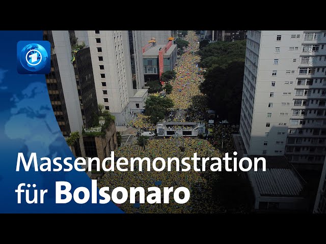 Zehntausende Anhänger:innen von Bolsonaro demonstrieren in Brasilien