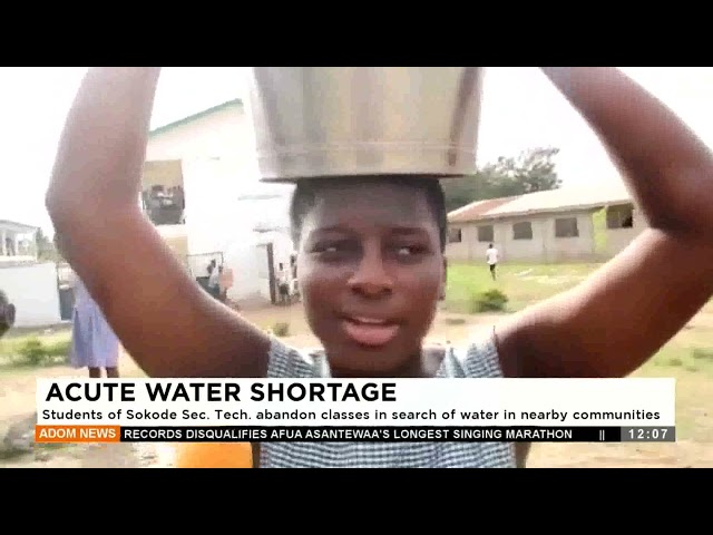 Acte Water Shortage: Student of Sokode Sec. abandon classes in search of water in nearby communities