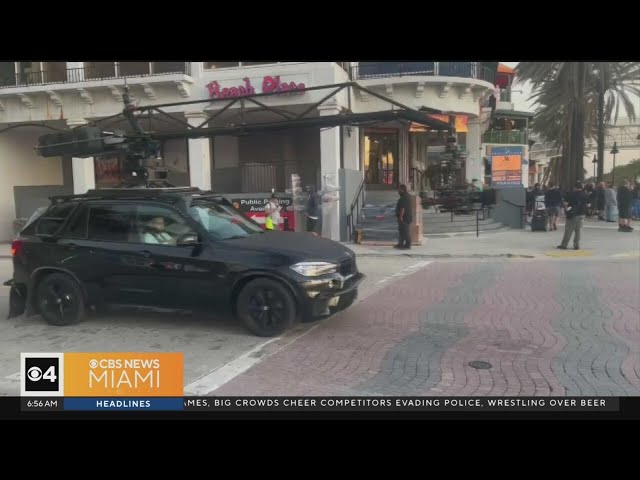 Northbound Las Olas Blvd. in Fort Lauderdale closed for filming of "Bad Boys" movie