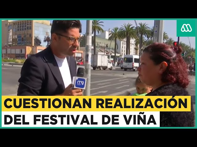 Mujer cuestiona realización del Festival de Viña del Mar en despacho de Mucho Gusto