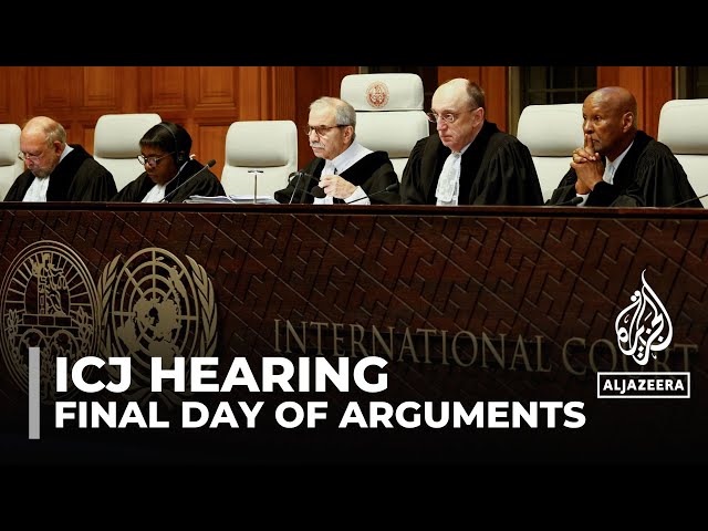 Final day of ICJ public hearings: Calls for Israeli occupation to be declared illegal