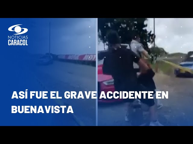 Video revela horror del accidente en competencia automovilística que dejó a joven muerta en Quindío