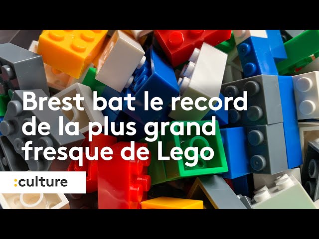 Brest bat le record du monde de la plus grande fresque Lego