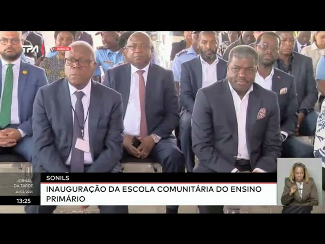 SONILS -  Inauguração da Escola comunitária do ensino primário