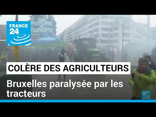 Colère des agriculteurs : Bruxelles paralysée par les tracteurs • FRANCE 24