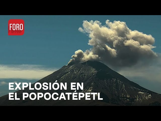 Fumarola del volcán Popocatépetl hoy 26 de febrero de 2024 - Las Noticias