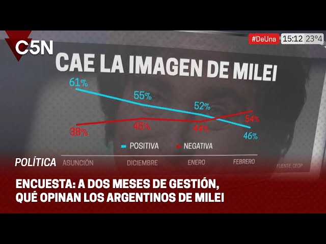 A DOS MESES de gestión, qué opinan los ARGENTINOS de MILEI