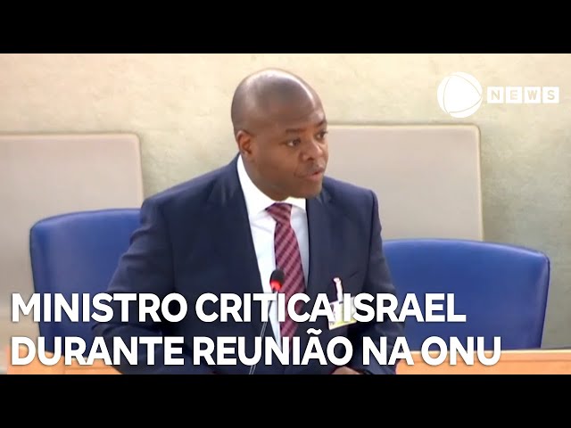 Ministro Silvio Almeida critica Israel em reunião da ONU