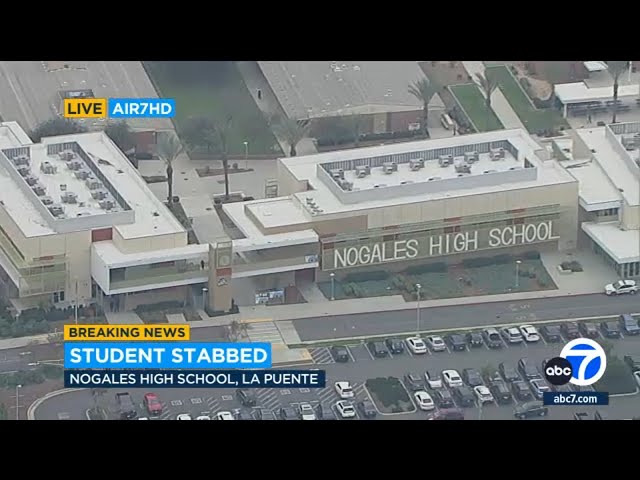 Student stabbed at Nogales High School in La Puente; one person detained