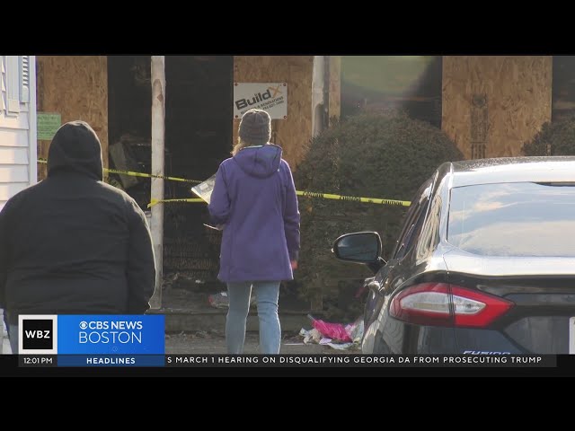 Mourners lay flowers outside Middleboro home where middle school student died