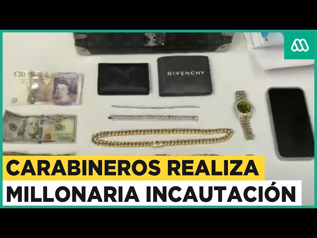 Mil millones de pesos en objetos robados: Carabineros realiza millonaria incautación de especies