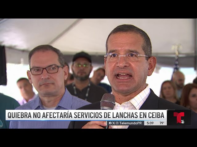 Gobernador asegura que quiebra no afectaría servicio de lanchas