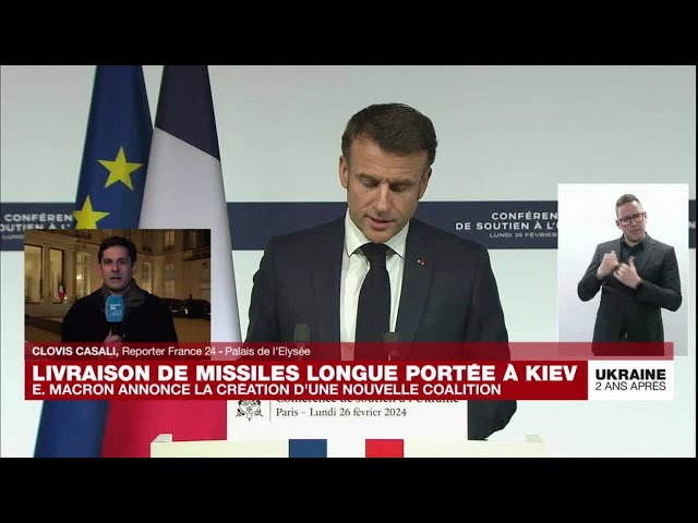 Les annonces d'Emmanuel Macron après la conférence de Paris sur l'Ukraine • FRANCE 24