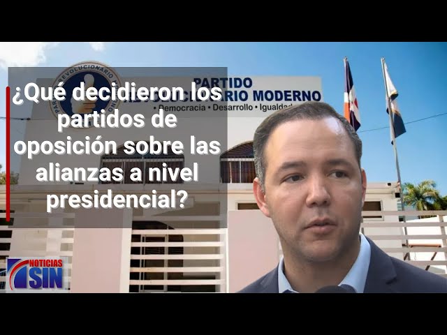 ¿Qué decidieron los partidos de oposición sobre las alianzas a nivel presidencial?