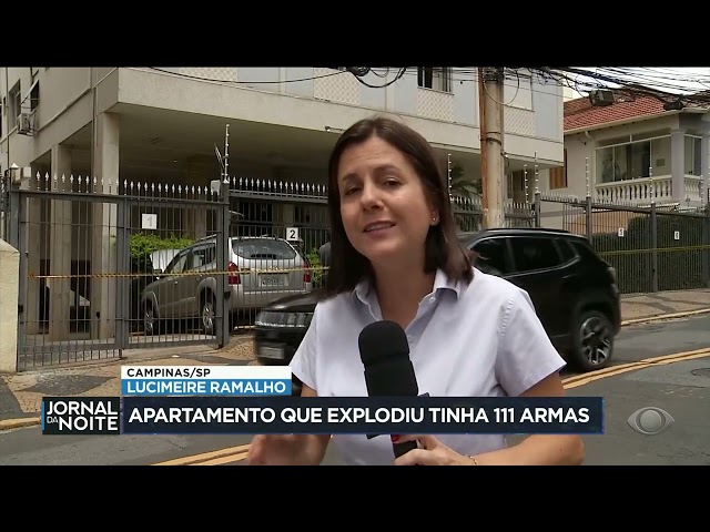 Apartamento que explodiu em Campinas tinha mais de 100 armas