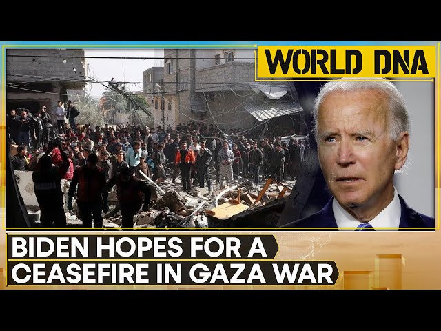 ⁣World DNA LIVE: Israel-Hamas war: Biden says a ceasefire will hopefully come into effect by Monday