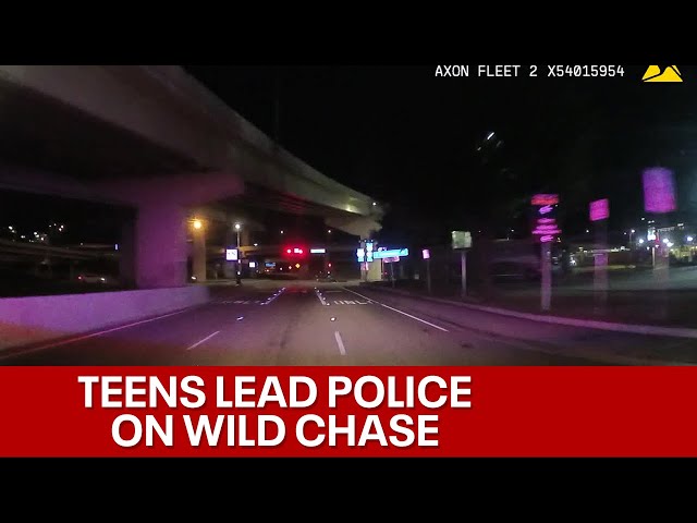 Dash cam video shows teens leading police on high-speed chase from Haltom City to Dallas