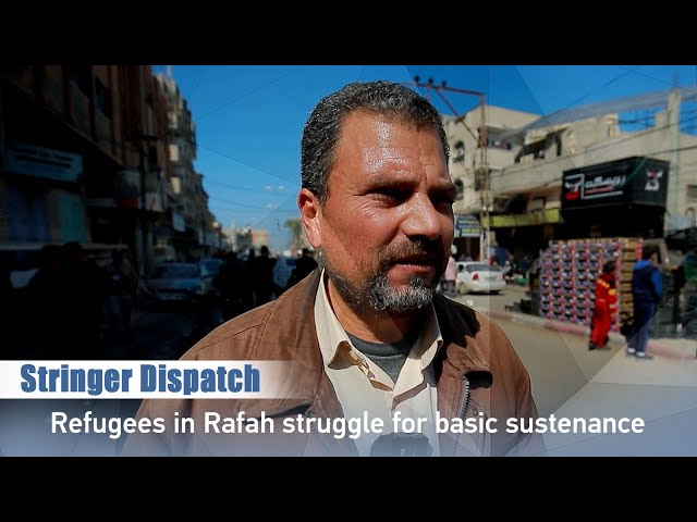 Stringer Dispatch: Refugees in Rafah struggle for basic sustenance