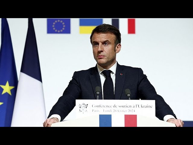 Emmanuel Macron n'exclut pas l'envoi de troupes occidentales en Ukraine