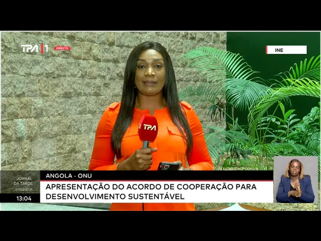 Angola, ONU - Apresentação do acordo da cooperação para desenvolvimento sustentável