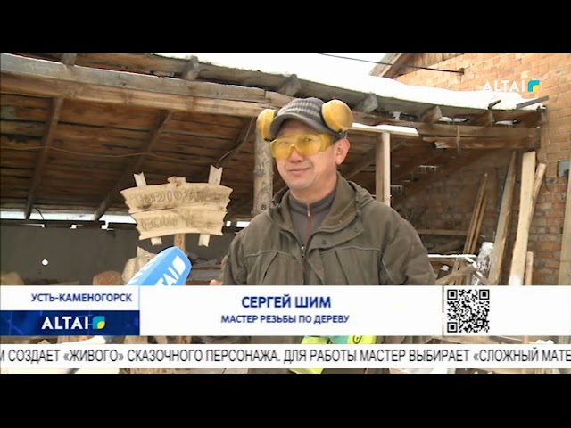 ⁣Мастер из Усть-Каменогорска создает деревянные скульптуры