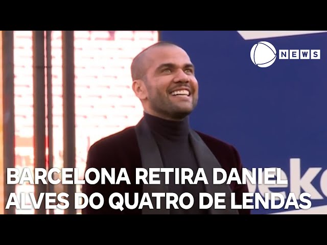 ⁣Barcelona retira Daniel Alves do quadro de lendas do clube