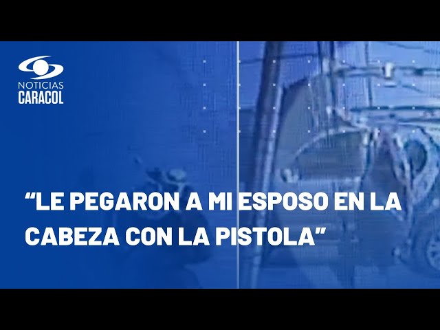 Agresivo robo a esposos en Bogotá: a él le pegaron y a ella le dispararon por pedir ayuda