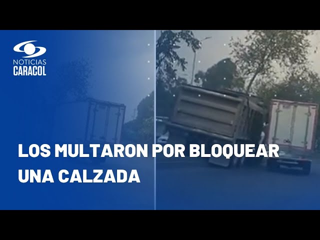 Pelea de camioneros en avenida Boyacá puso en riesgo decenas de vidas