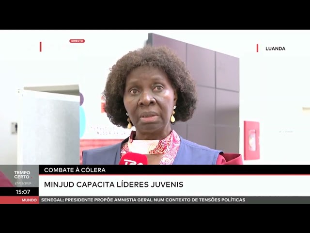 Combate à cólera -  MINJUD capacita líderes juvenis