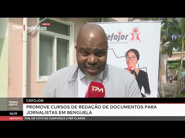 CEFOJOR - Promove cursos de redação de documentos para Jornalista em Benguela